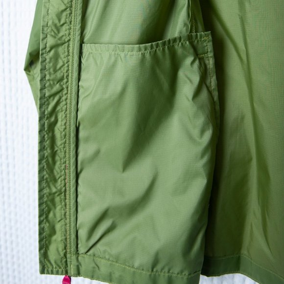 The North Face Rain Jacket Windbreaker Girl's Size L 14/16 Green Hooded - Picture 6 of 7